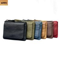 ราคา QUIBLO กระเป๋าใส่เหรียญและบัตร RFID Blocking ทำจากหนังแท้ พกพาสะดวกสำหรับผู้ชาย (45200933297)