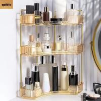 ราคา QUIBLO ชั้นวางของเข้ามุมตั้งโต๊ะ โปร่งใสความจุขนาดใหญ่ชั้นเก็บของในห้องน้ํา อเนกประสงค์ 2 3 ชั้นเดสก์ท็อปออแกไนเซอร์ห้องน้ํา (51401138824)