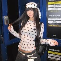 ราคา Cutenew เสื้อยืดแขนยาวเชียร์พิมพ์ลายดอกไม้สไตล์เผ็ดทรงเข้ารูปอเนกประสงค์ (42720551074)