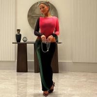 ราคา Cutenew เซ็กซี่ Patchwork Maxi ชุดผู้หญิง Gradient สี o คอเต็มแขนพีชสะโพก Elegant Simple Evening Prom Party Bodycon (42225903837)