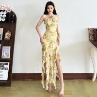 ราคา Cutenew ชุดเดรสเชือกแขวนคอดอกไม้ 3D Sfumato การออกแบบริบบิ้นสบายระบายอากาศฤดูร้อนผู้หญิงฮาวายสไตล์วันหยุด (41862357730)