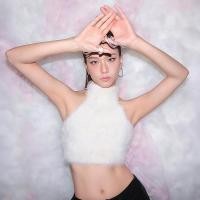 ราคา Cutenew เซ็กซี่ถักพู่เสื้อกล้ามผู้หญิงคลาสสิก Basic Halter แนวโน้มแขนกุด Simple Street Club ยืดทุกวัน Chic Crop Vest (54150338902)