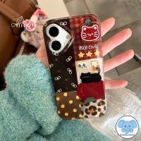 ราคา เคสไอโฟน16 เหมาะสำหรับ IPhone 15 17 air 16 13 11 12 14 Pro XR X XS 16Plus Max 7 6s 6 Plus ฝาครอบแมวมะเขือเทศสีดำสีดำ (29940532472)
