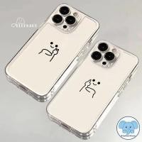 ราคา รูปติดสองนิ้วกลางฝาครอบปากโปร่งใส เคสไอโฟน16 15 สำหรับ IPhone 16 15 13 11 12 14 Pro Max XS X XR Max 16 15 7 8 Plus SE (29941262355)