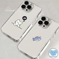 ราคา เคสใสลายปลาแมวน่ารักสไตล์คนรัก เคสไอโฟน16 เคส IPhone 16 15 13 11 12 14 Pro Max XS X XR Max 16 15 7 8 Plus SE 2020 (24296281373)