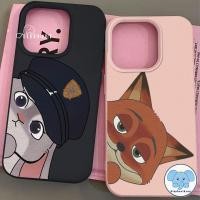 ราคา เคสไอโฟน15 11 16 สำหรับ IPhone 15 13 16 11 XR 12 14Pro Max 7 15 8 14Plus XS X Max การ์ตูนสองสามตัวย่นิคจูดี้ (44271380579)