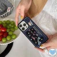 ราคา แมวสีดำ เคสไอโฟน16 สำหรับ IPhone 16 12 15 11 13 14 Pro Max XR X XS Max 7 16 8 Plus SE 2020 เคสหนังลายกราฟฟิตี้แมวสีดำ (44002977823)