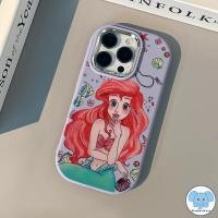 ราคา กราฟฟิตีแฟชั่นนางเงือกเจ้าหญิงเข้ากันได้เคสไอโฟน 16 11 13 15 XR 12 14 Pro Max 15 7 8 Plus X XS Max SE 2020 เลนส์โลหะเคส (26719681564)