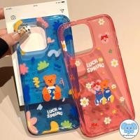 ราคา เคสใสนุ่มรูปหมีเท็ดดี้สีชมพูและสีฟ้า เคสไอโฟน16 เคส IPhone 13 15 11 16 12 14 Pro Max 8Plus XS X XR Max 7 8 Plus SE (27534447952)
