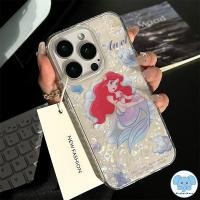 ราคา การ์ตูนนางเงือกเจ้าหญิงเข้ากันได้เคสไอโฟน 11 16 15 13 12 14 Pro Max 16 7 8 16 15 14 Plus XR X XS Max SE กระดาษลูกอมเคส (27716963375)