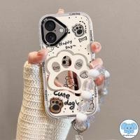 ราคา เคสกระจกลายจุดลายรอยเท้าสุนัขสุดน่ารัก เคสไอโฟน15 เคส IPhone 11 15 12 16 13 14 Pro Max XS XR X Max 7 14 16 8 Plus SE (26880803195)
