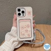 ราคา ตุ๊กตาหมีน่ารักเข้ากันได้เคสไอโฟน 16 11 13 XR 15 14 12 Pro Max 7 8Plus X XS Max SE 2020 ดาวน้อยเชือกกระเป๋าสตางค์บัตรเคส (28169205946)