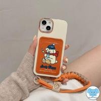 ราคา ลูกสุนัขน่ารักสายคล้องบัตรกระเป๋าสตางค์เคสสีส้มเข้ากันได้กับ เคสไอโฟน 13 11 15 XR 12 14 Pro Max X XS Max 7 8 14 15 Plus (26910459775)
