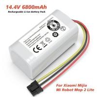 ราคา 14 4V 2600 6800mAh แบตเตอรี่ Li Ion แบบชาร์จไฟได้ 18650 4S1P สําหรับ Xiaomi Mi Robot Vacuum Mop 2 Lite MJSTL E10 E12 B11 เครื่องดูดฝุ่น (28191115370)