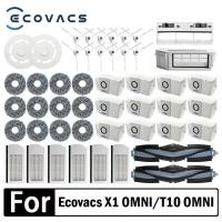 ราคา อุปกรณ์เสริมสําหรับ Robot Ecovacs Debot X1 OMNI T10 OMNI ถุงเก็บฝุ่น ไส้กรอง HEPA แปรงข้างหลัก ไม้ถูพื้น (44367582344)