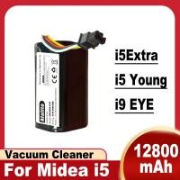 ราคา 100 ใหม่ 14 4v 12800mAh แบตเตอรี่แบบชาร์จไฟได้สําหรับเครื่องดูดฝุ่นหุ่นยนต์ Midea i5Extra i5 Young i9 EYE M3 M3J K30 เค50 M7 i50Pro (42367461665)