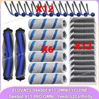 ราคา Fit สําหรับ ECOVACS Deebot X11 OMNICYCLONE X11 PRO OMNI Yeedi S20 Infinity Parts หลักลูกกลิ้งแปรงด้านข้างกรอง Roller Mop ถุงเก็บฝุ่น (51400975354)