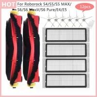 ราคา สําหรับ Roborock S4 S5 S5 MAX S6 MaxV S6 Pure E4 E5 อะไหล่หลักแปรงด้านข้าง HEPA กรองเครื่องดูดฝุ่นอุปกรณ์เสริม (44425320098)