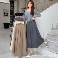 ราคา กระโปรงผู้หญิงข้ามพรมแดนผู้หญิงกระโปรงจีบยาวปานกลางสไตล์บัลเล่ต์อเมริกันเอวสูงยืดหยุ่นพร็อพเซ็กซี่กระโปรงทรงเอ (43014134303)