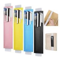 ราคา Cons Elastic Notebook Band Holders PU หนังปากกาปรับได้กระเป๋าที่ใส่ดินสอสายรัดสําหรับ Notebook Planners Bin (51750582613)