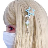 ราคา กิ๊บติดผมดีไซน์ดอกไม้สีสันสดใส มีจี้ประดับ สไตล์หางม้าและหน้าม้า เหมาะสำหรับวัยรุ่นผู้หญิง (45300990081)