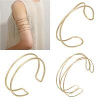 ราคา Cons Hollowed Shaped Upper Arm Bracelet Open Cuff Armband Party Clothing Accessory (28583825378)