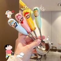ราคา ของแท้ ดินสอสี หน้าแข้ง ชาน 304 ช้อนสแตนเลสบนโต๊ะอาหารเซรามิกช้อนซุปช้อนน่ารักหอพักการ์ตูนกินช้อน (54751828321)