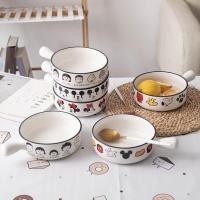 ราคา น่ารักการ์ตูนเซรามิกชามบะหมี่กึ่งสําเร็จรูปที่มีฝาปิดหอพักนักศึกษากรองน้ําได้หอพักจับชามขนาดใหญ่ชายหญิงอะนิเมะ (53900637671)