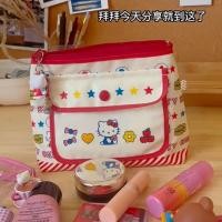 ราคา ซานริโอ ลายเส้นคิตตี้ แบบดั้งเดิม จากญี่ปุ่น กระเป๋ากันน้ำ ใช้ใส่เครื่องสำอาง (42417693764)