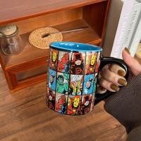 ราคา 420ml Marvel Captain America Iron Man Spider Man Mug ถ้วยน้ําเซรามิกถ้วยกาแฟของขวัญ (25296571387)