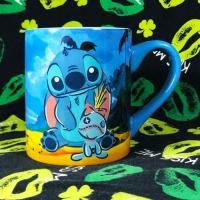 ราคา Interstellar Stitch Stitch น่ารักการ์ตูนถ้วยน้ําเซรามิกแก้วถ้วยกาแฟสาวหัวใจ (55550995076)