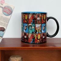 ราคา Marvel Captain America Iron Man Spider Man Mug ถ้วยน้ําเซรามิก Avengers 550ml (26540388981)