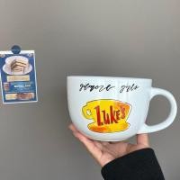 ราคา โมเดิร์นครอบครัว Ethics ละคร Gilmore สาวเซรามิคซุปถ้วยอาหารเช้าแก้วน้ําถ้วยขนาดใหญ่ความจุ 700ml (25647420812)