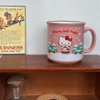 ราคา Hello Kitty ถ้วยน้ําการ์ตูนน่ารักแก้วเซรามิค Kt ถ้วยนมแมว 550ml ส่งออก (29992804925)