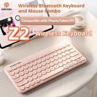 ราคา EWEADN Z2 มินิคีย์บอร์ดไร้สาย Retro Round Bluetooth 5 0 อุปกรณ์หลายตัวบางเฉียบแบบชาร์จไฟได้ (42018527643)