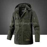 ราคา ผู้ชายข้นขนแกะ Parkas ผ้าฝ้ายกองทัพทหารตั้งแคมป์แจ็คเก็ตขนส่งสินค้าเครื่องบินทิ้งระเบิดแจ็คเก็ตด้วยผ้าข้นขนแกะเสื้อกันลมเสื้อ cnmq (29257379682)