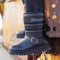 ราคา รองเท้าผู้ชายแฟชั่นกลางหลอดหิมะรองเท้าบูทกลางแจ้งกันน้ําตกปลาผ้าฝ้าย Boot Plush Warm ฤดูหนาวรองเท้าสําหรับชาย Botas Hombre 6UAV (51900075451)