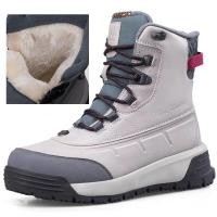 ราคา แฟชั่น รองเท้าลุยหิมะผู้ชาย Warm Plush ฤดูหนาวรองเท้ากันน้ํารองเท้าบูทหุ้มข้อผู้ชาย Anti slip รองเท้าผ้าฝ้ายผู้ชายรองเท้าเดินป่ากลางแจ้ง KO0U (41164374620)