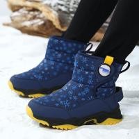 ราคา รองเท้าลุยหิมะสำหรับเด็กปี 2023 ฤดูใบไม้ร่วงและฤดูหนาว ออกแบบให้อบอุ่น กันน้ำ พร้อมขนแกะ เพื่อเด็กผู้ชายและผู้หญิง (27541237670)