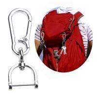 ราคา LA Multifuntional Carabiner Hook Key แหวนพวงกุญแจโลหะกระเป๋าอุปกรณ์เสริมกุ้งก้ามกรามพวงกุญแจเนื้อโลหะผสมสําหรับ Dai (52201858327)