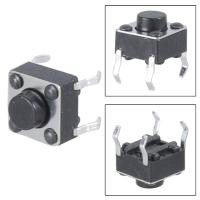 ราคา LA 100pcs 6x6x5mm 4pin Tactile Push Button Switch Momentary Tact DIP Through Hole (50200993965)
