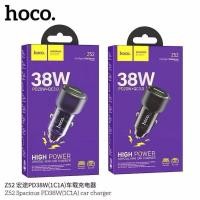 ราคา Hoco Z52 หัวชาร์จในรถ 2 พอร์ต TC USB ชาร์จเร็ว PD 20W QC 3 0 ดีไซน์โปร่งใส ปลอดภัย Car Charger (41967645503)