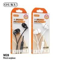 ราคา หูฟัง OUKU M28 small talk in ear จุกยาง มีไมค์คุยได้ ใช้ได้ทุกรุ่น แท้100 (42668051047)