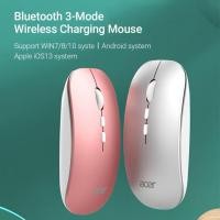 ราคา Acer เมาส์บลูทูธไร้สาย OMR050 สามโหมด 2 4GHz บลูทูธ 3 0 5 0 เสียงเงียบ ชาร์จได้ สําหรับระบบ Win 7 8 10 Android และ iOS (41417784799)
