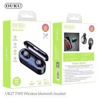 ราคา OUKU UK27 หูฟังบลูทูธ หูฟังสเตอริโอ หูฟังไร้สาย TWS Wireless BT5 2 headset Earphone Earbud (28841267629)