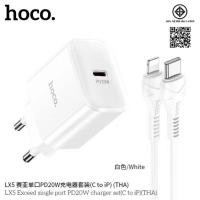 ราคา Hoco LX5 หัวชาร์จเร็ว Type C PD 20W พร้อมสายชาร์จเร็ว TC TC PD สำหรับ iOS Android Samsung ชุดชาร์จเร็ว มอก hc7 (43468842843)