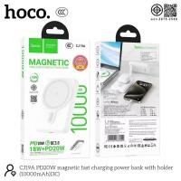 ราคา HOCO CJ19A แบตสำรองไร้สาย 10000mAh ชาร์จเร็ว PD20W Wireless 15W พร้อมขาตั้งในตัว พาวเวอร์แบงค์ CCC hc8 (41918920006)
