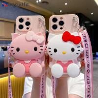 ราคา Hello Kitty กระเป๋าสตางค์เคสโทรศัพท์สําหรับ Tecno Spark 20 20C 10 10C 7 6 Go Air 5 Pro 2025 2024 Pop 8 5 LTE Camon 16S 15 Air ปลอกการ์ตูนน่ารักกระเป๋านุ่มพร้อม Crossbody Lanyard (44203767650)