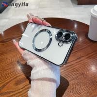 ราคา หรูหราแม่เหล็กชาร์จไร้สายเคสโทรศัพท์สําหรับiphone 12 11 Pro Max 12 Mini XS Max X XR 8 7 6 6S Plus SE 2020 ฝาหลังชุบใสกันกระแทกปลอกนุ่ม (29220336203)