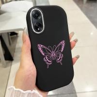 ราคา เคสสำหรับ OPPO A98 5G F23 5G A1 5G เคสโทรศัพท์ผีเสื้อกันกระแทกกลมและอ้วน (51550150806)